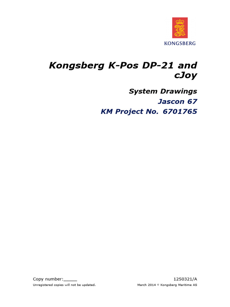 Kongsberg K-Pos DP-21 System Drawings | PDF | Electrical Engineering