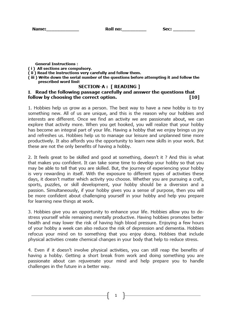 X Mid Term Papers All 2023-24 | PDF