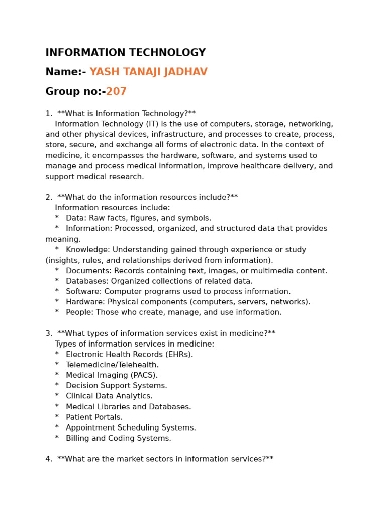 Yash Jadhav Assignment 3 | PDF | Data | Electronic Health Record