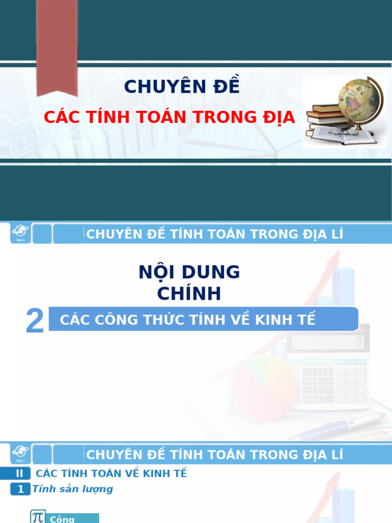 Cthuc Tính Toán Trog ĐỊA LÍ | PDF