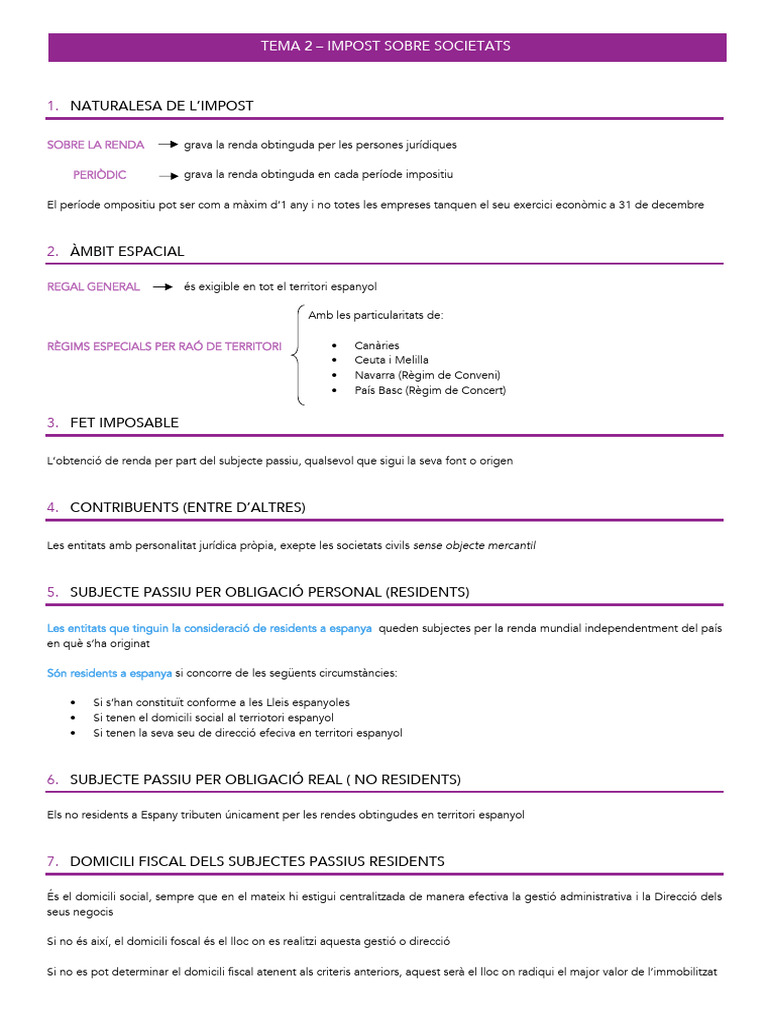 Impost de Societats 2 | PDF