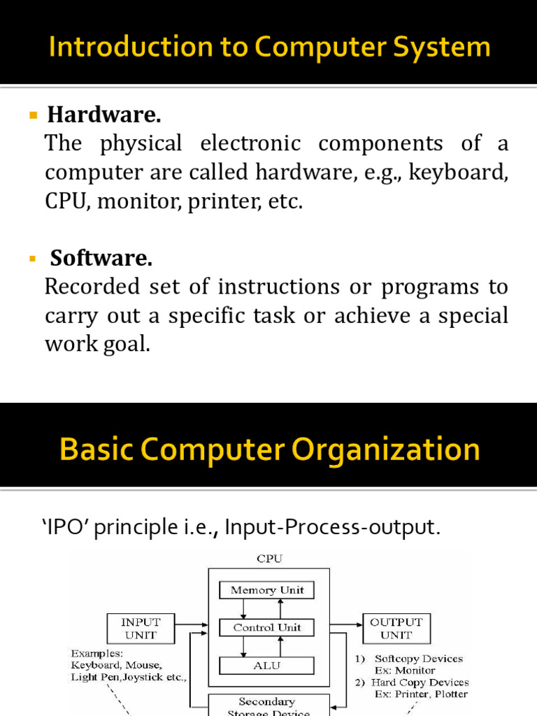 Overview of Computer System Components | PDF | Computer Data Storage ...