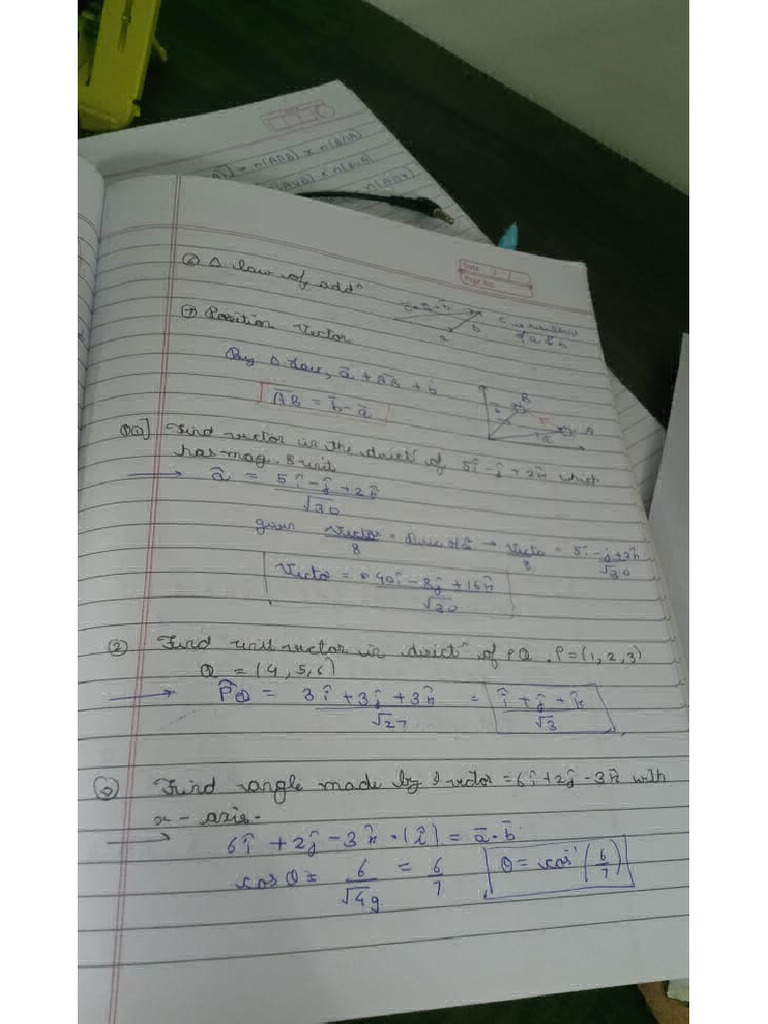 Vector Notes 1 | PDF