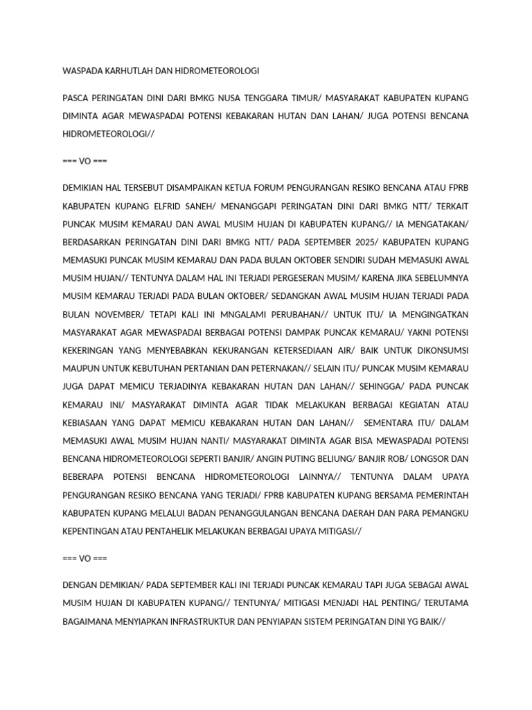 Waspada Karhutl-WPS Office | PDF