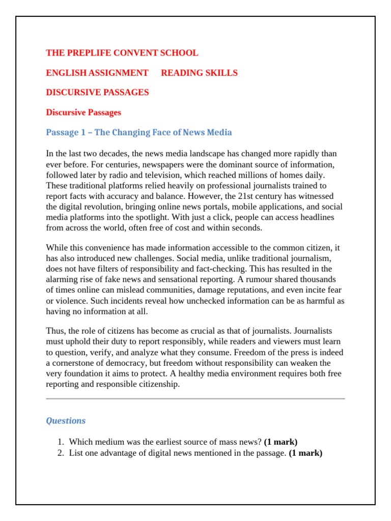Understanding Discursive Passages in English | PDF | Renewable Energy ...