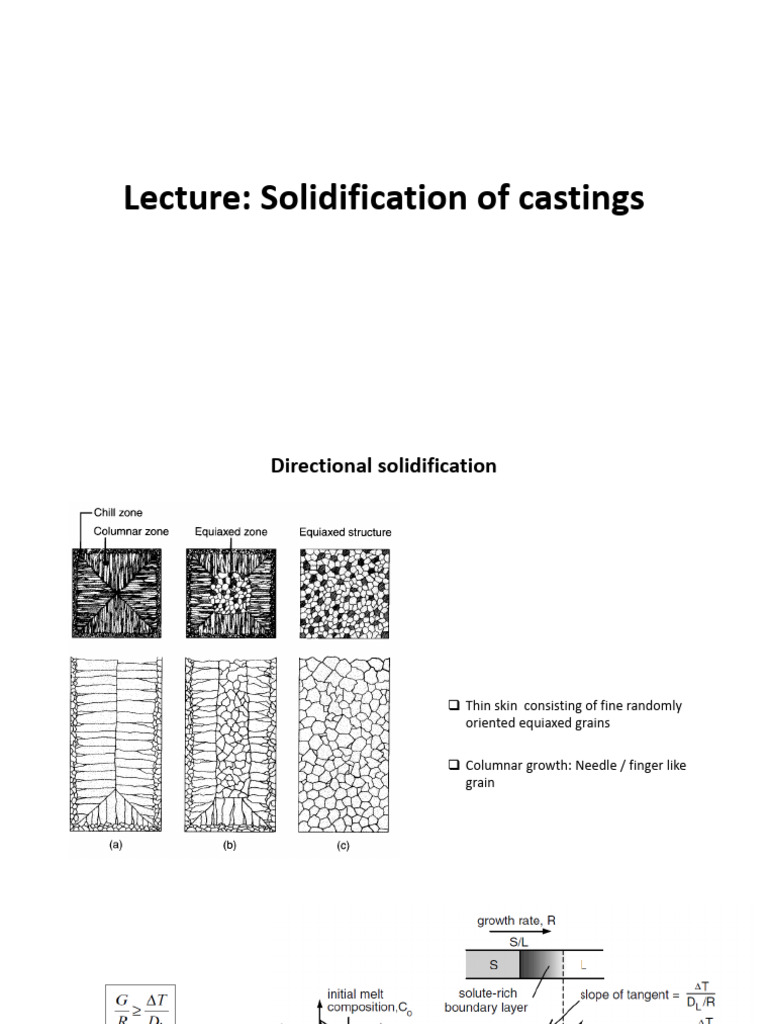Solidification Processes in Metals | PDF | Freezing | Materials