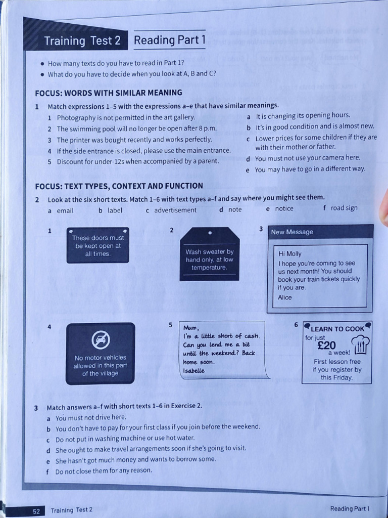 Reading Comprehension Practice Test | PDF | Linguistics