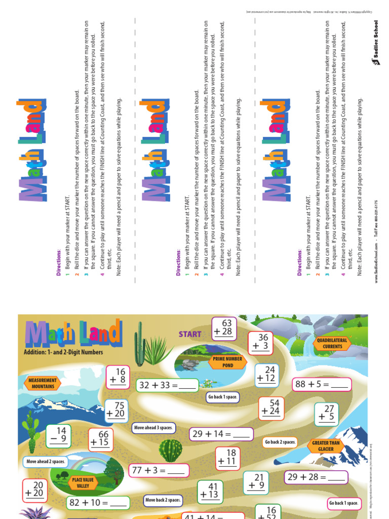 Math Game Instructions and Questions | PDF | Mathematics