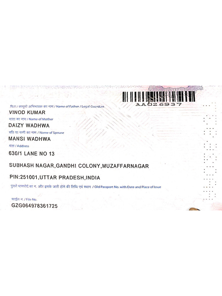 Passport Back | PDF
