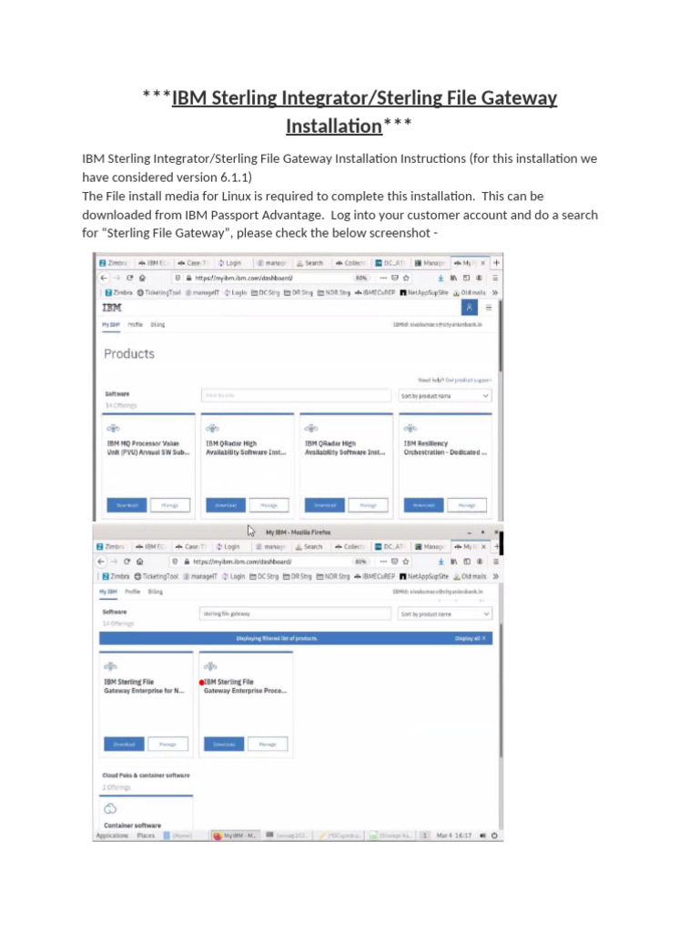 IBM Sterling File Gateway Installation Guide | PDF | Zip (File Format ...