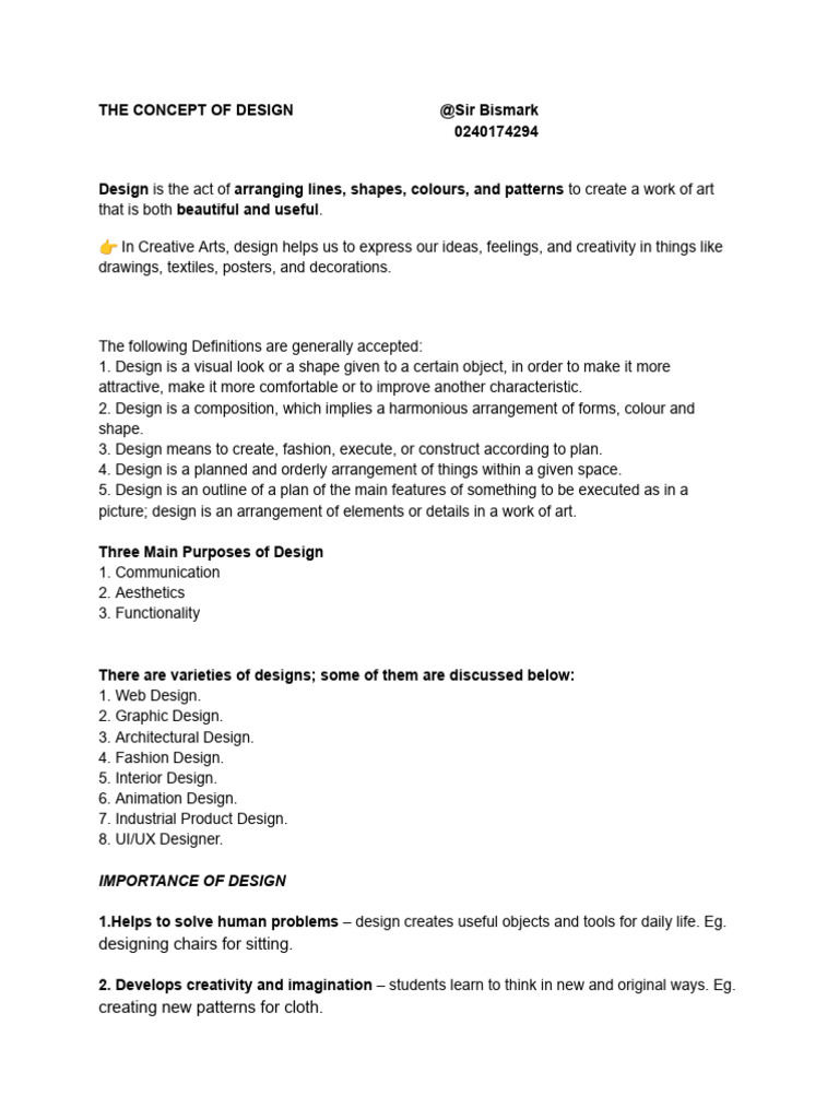 Understanding Design: Concepts and Importance | PDF | Shape | Color