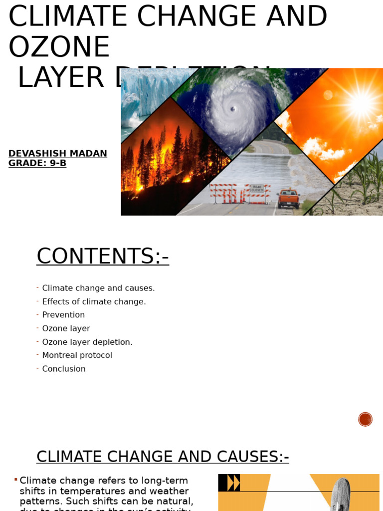 Climate Change and Ozone | PDF
