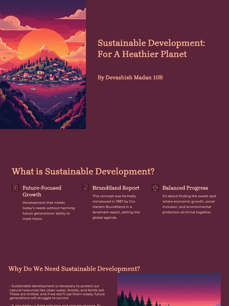 Sustainable Development Explained | PDF | Sustainability | Sustainable ...