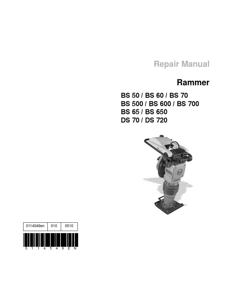 Wacker Manual | Internal Combustion Engine | Personal Protective Equipment