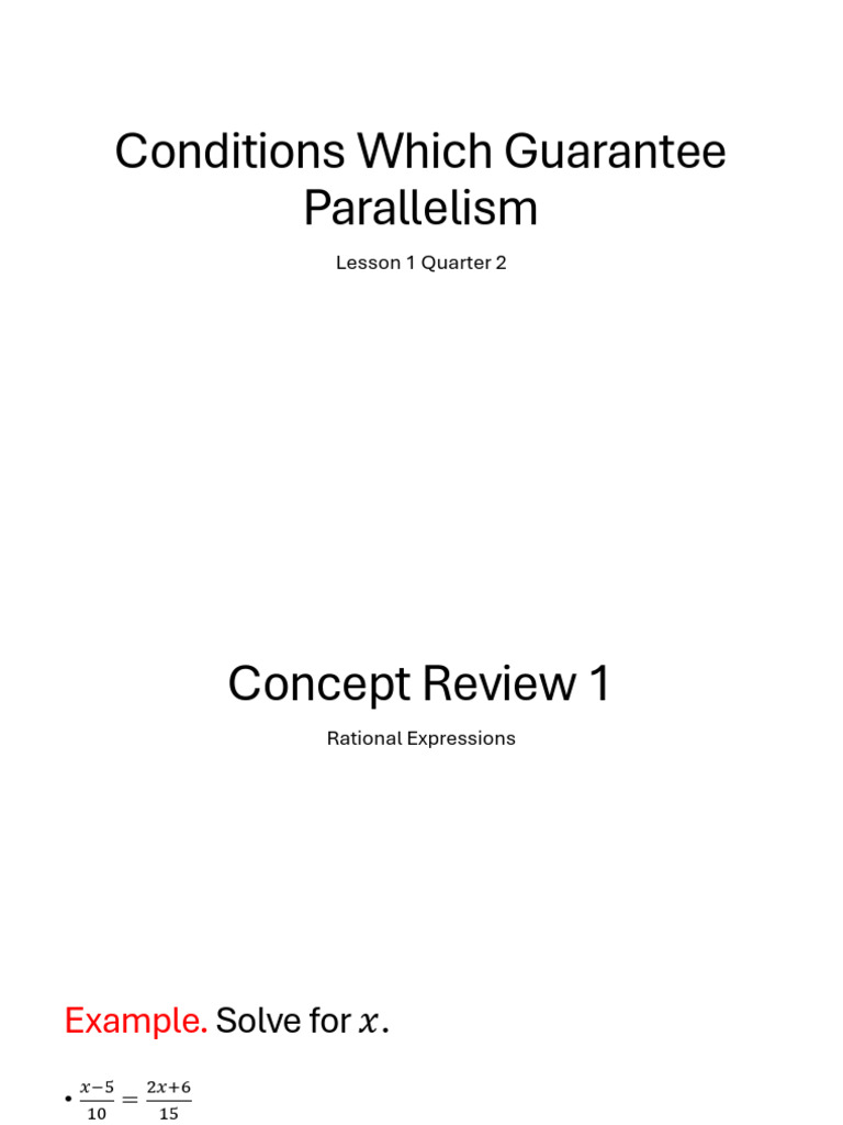 Conditions Which Guarantee Parallelism S | PDF | Classical Geometry ...