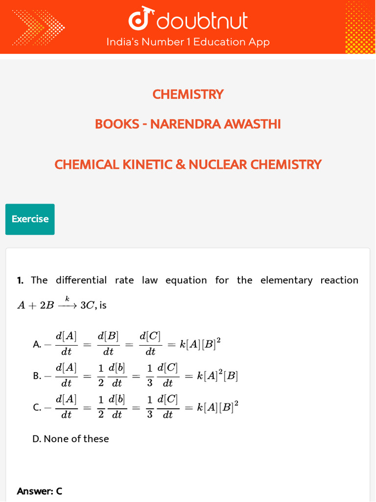 36834 Books Doubtnut Question Bank | PDF | Radioactive Decay | Reaction ...