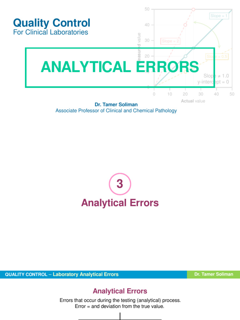Laboratory Analytical Errors Explained | PDF | Errors And Residuals ...