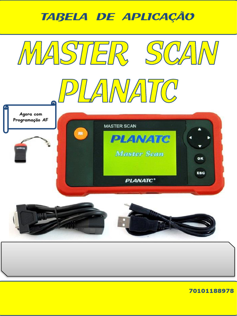 Tabela de Aplicação do MASTER SCAN | PDF | Fabricantes de automóveis ...