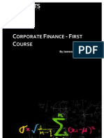 Corporate Finance First Course Toc