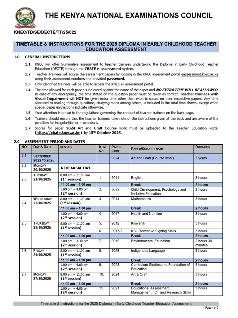 2025 Early Childhood Teacher Exam Guide | PDF