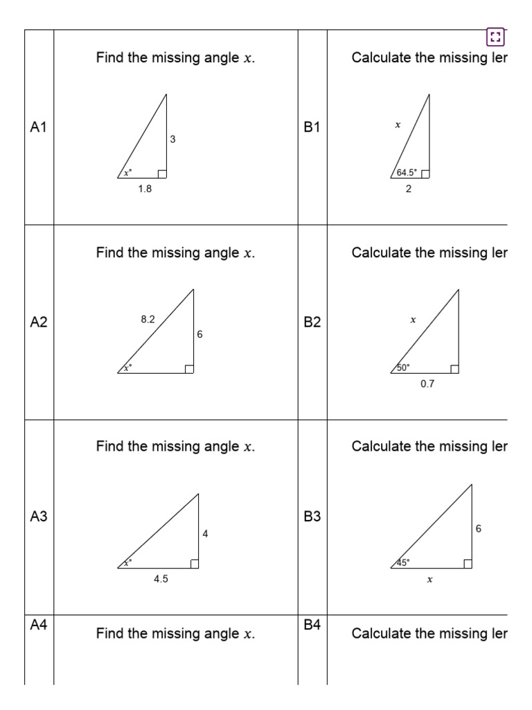 Calculate Missing Angle x | PDF
