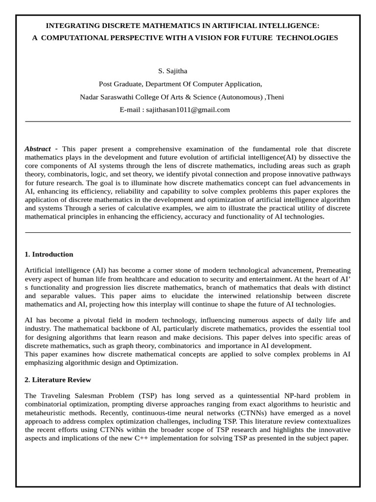 Discrete Mathematics in AI Development | PDF | Artificial Intelligence ...