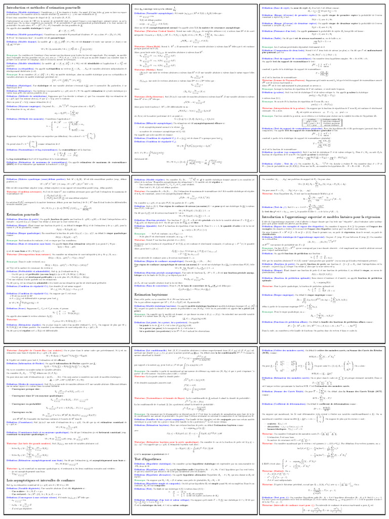 Estimation ponctuelle et tests statistiques | PDF | Analyse de ...