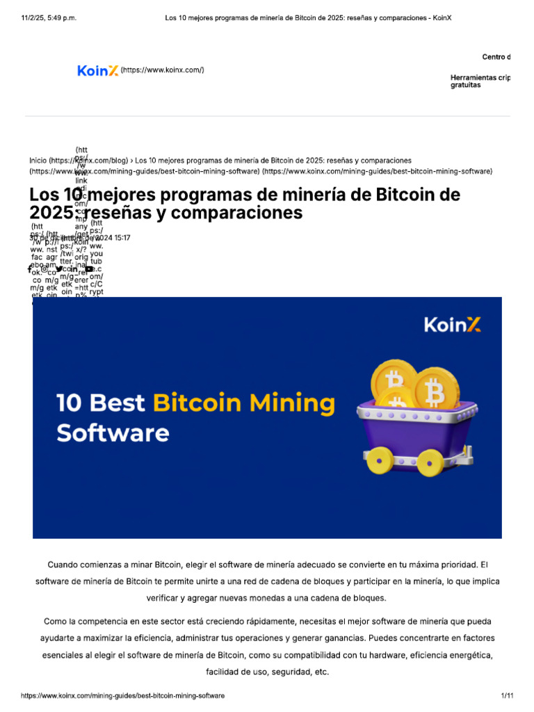 Los 10 Mejores Programas de Minería de .. | PDF