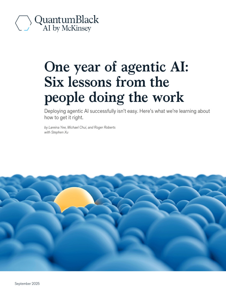 Lessons from One Year of Agentic AI | PDF | Artificial Intelligence ...