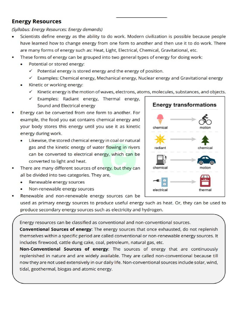 Energy Resources | PDF