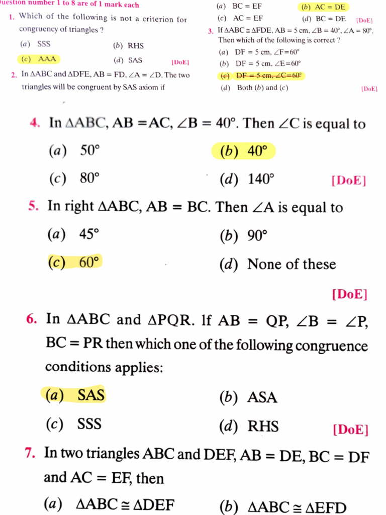 Homework Ch7 | PDF | Triangle | Geometric Shapes