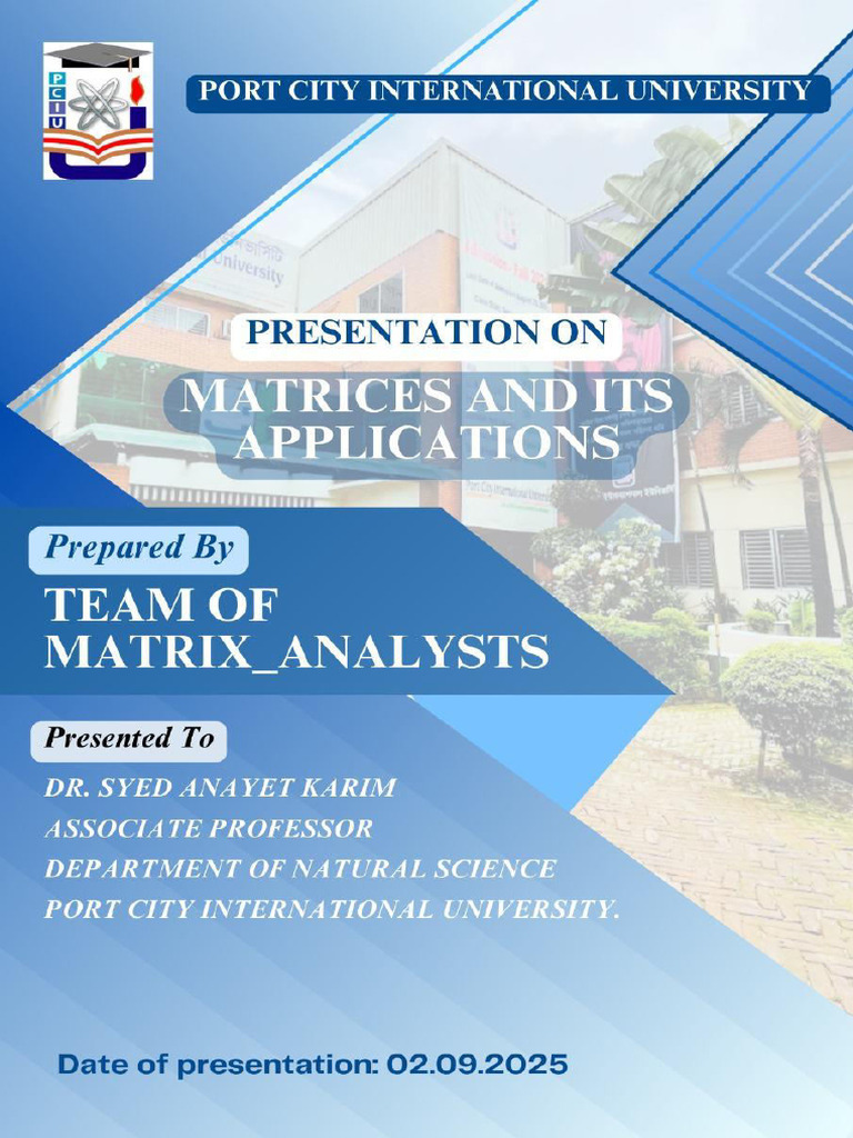 Team of Matrix - Analysts | PDF | Matrix (Mathematics) | Functions And ...