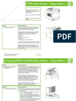 HP Laserjet P4010 and P4510 Series Printers - Output Options