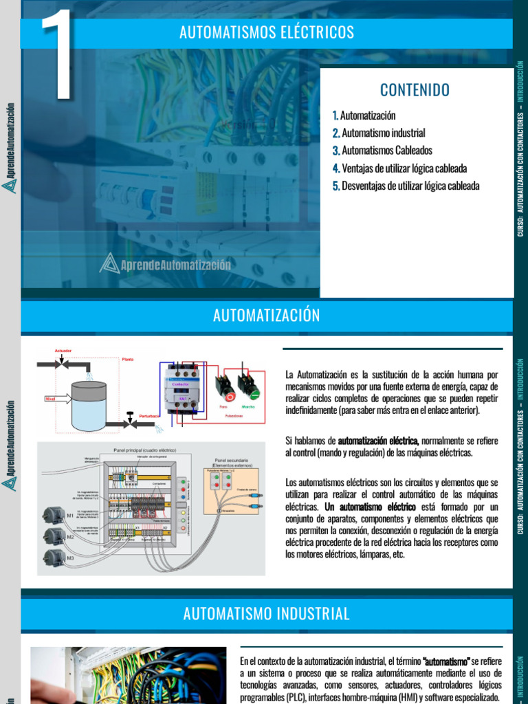 Curso de Automatización con Contactores | PDF | Relé | Automatización