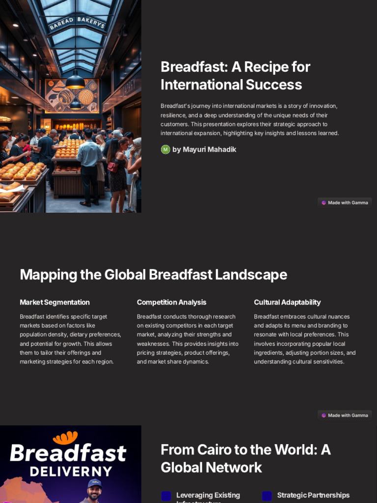 Breadfast's Global Expansion Strategy | PDF | Brand | Marketing Strategy