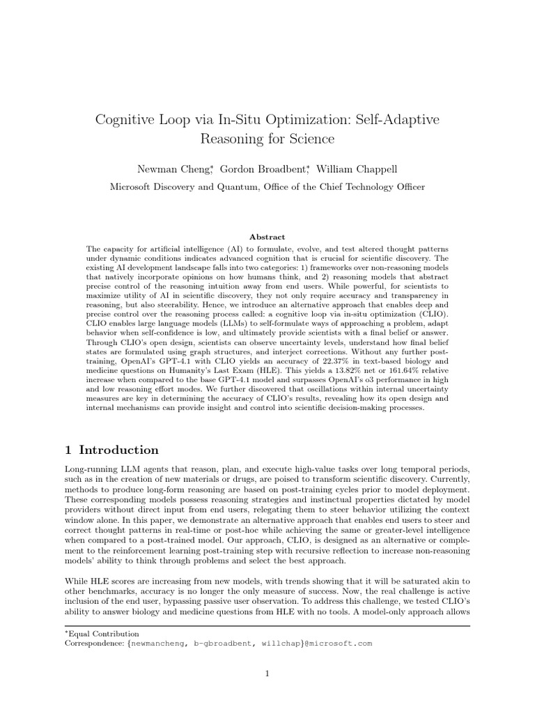 Cognitive Loop for AI in Science | PDF | Artificial Intelligence ...