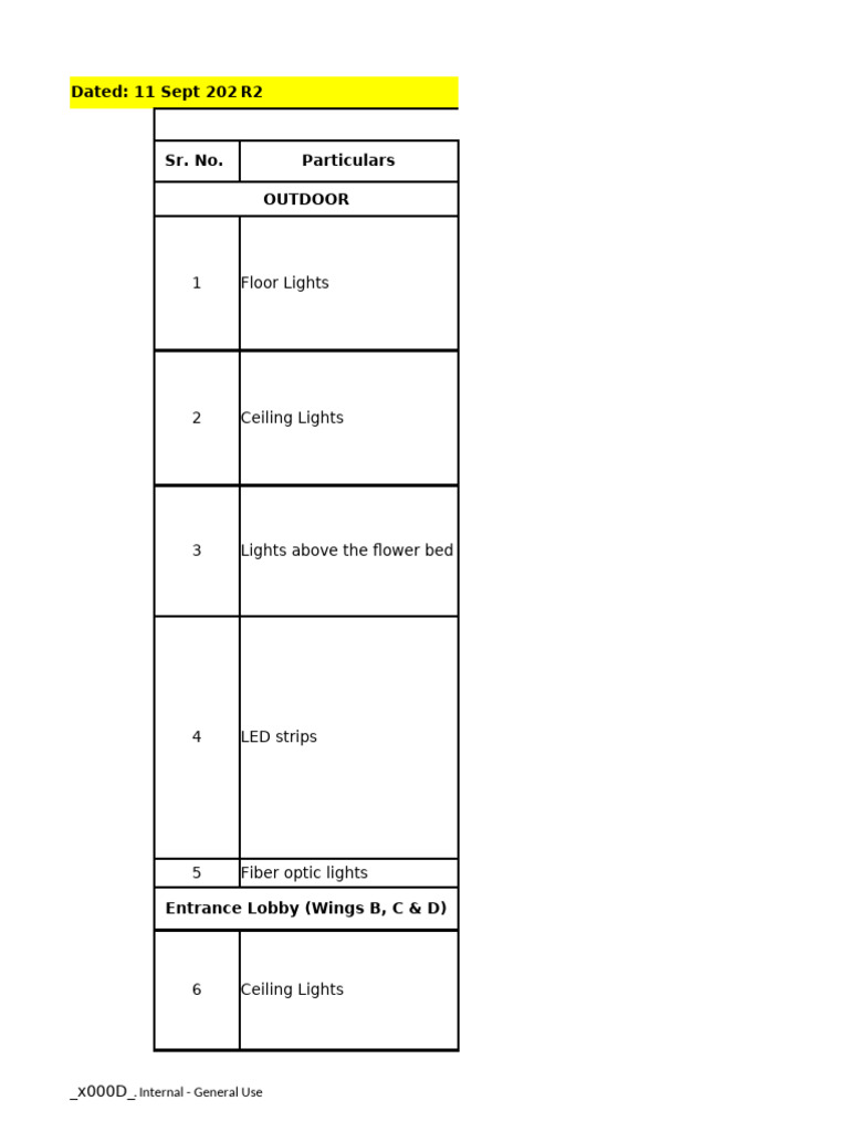 Quotation for Outdoor Lighting Solutions | PDF