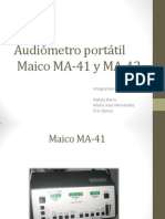 Audiómetros portátiles MA-41 y MA-42