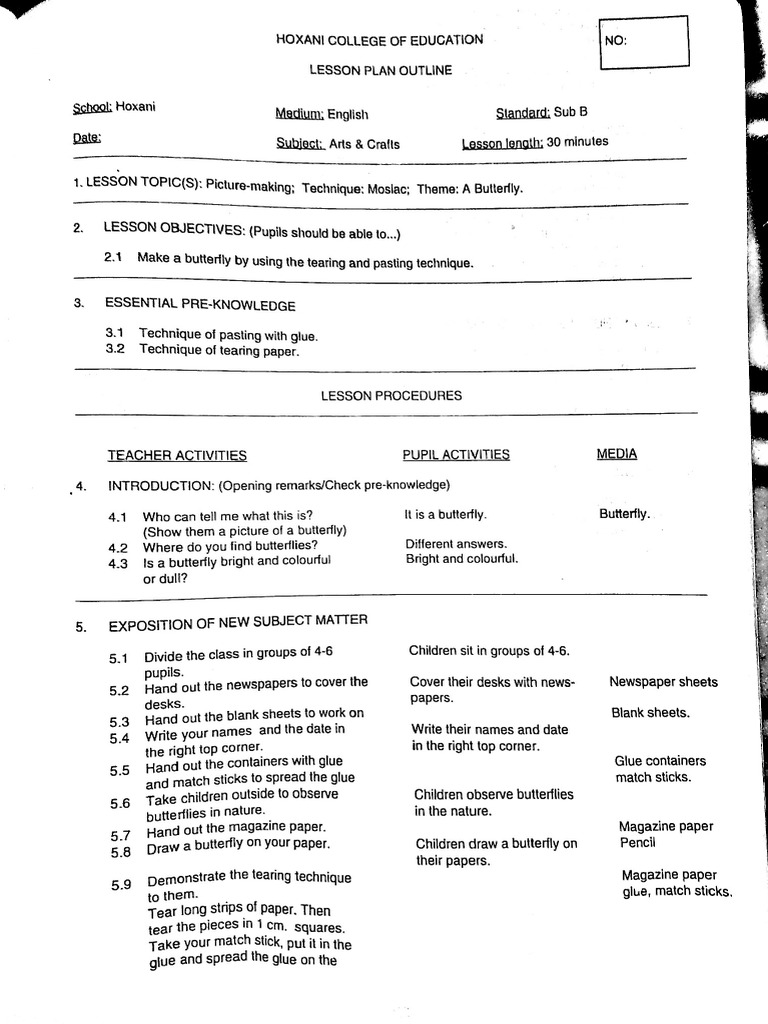 Lesson Plans | PDF