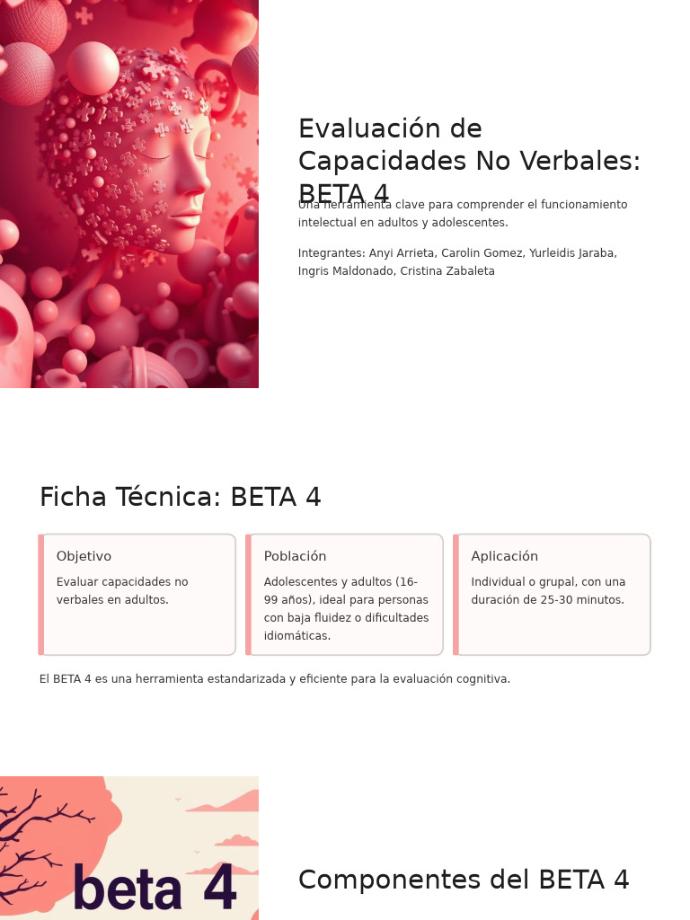 Evaluación No Verbal con BETA 4 | PDF | Cociente de inteligencia ...