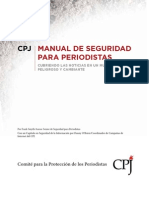 Manual de Seguridad Para Periodistas CPJ (Última Edición)