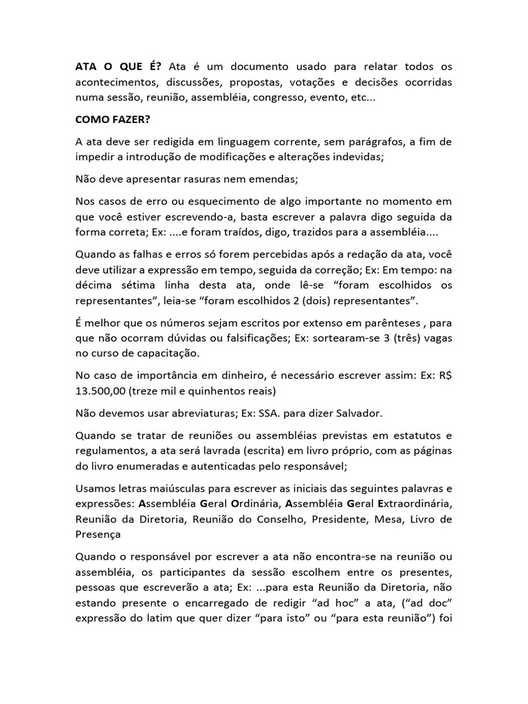 Ata o Que É | PDF | Assembleia Geral das Nações Unidas