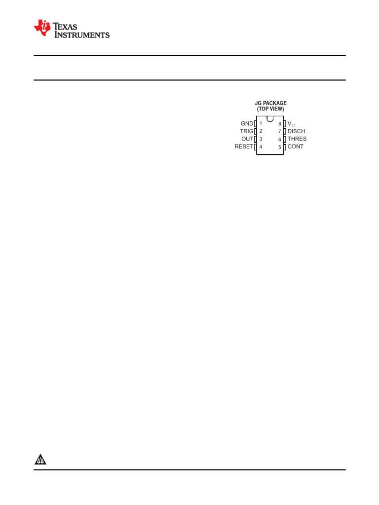 SE555-SP Precision Timer Overview | PDF | Electrical Engineering ...