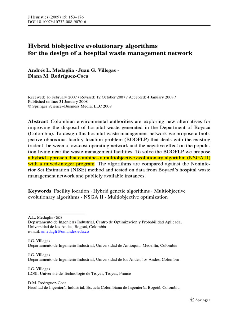 9.hybrid Bi-Objective Evolutionary Algorithms For The Design of A ...
