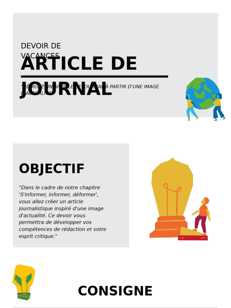Rédiger un article de journal | PDF | Mise en page | Journalisme