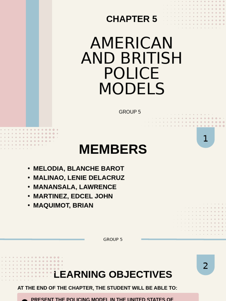 U.S. and U.K. Policing Models Explained | PDF | Police | Inspector