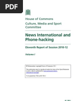 Commons Select Committee Report on News International and Phone-Hacking
