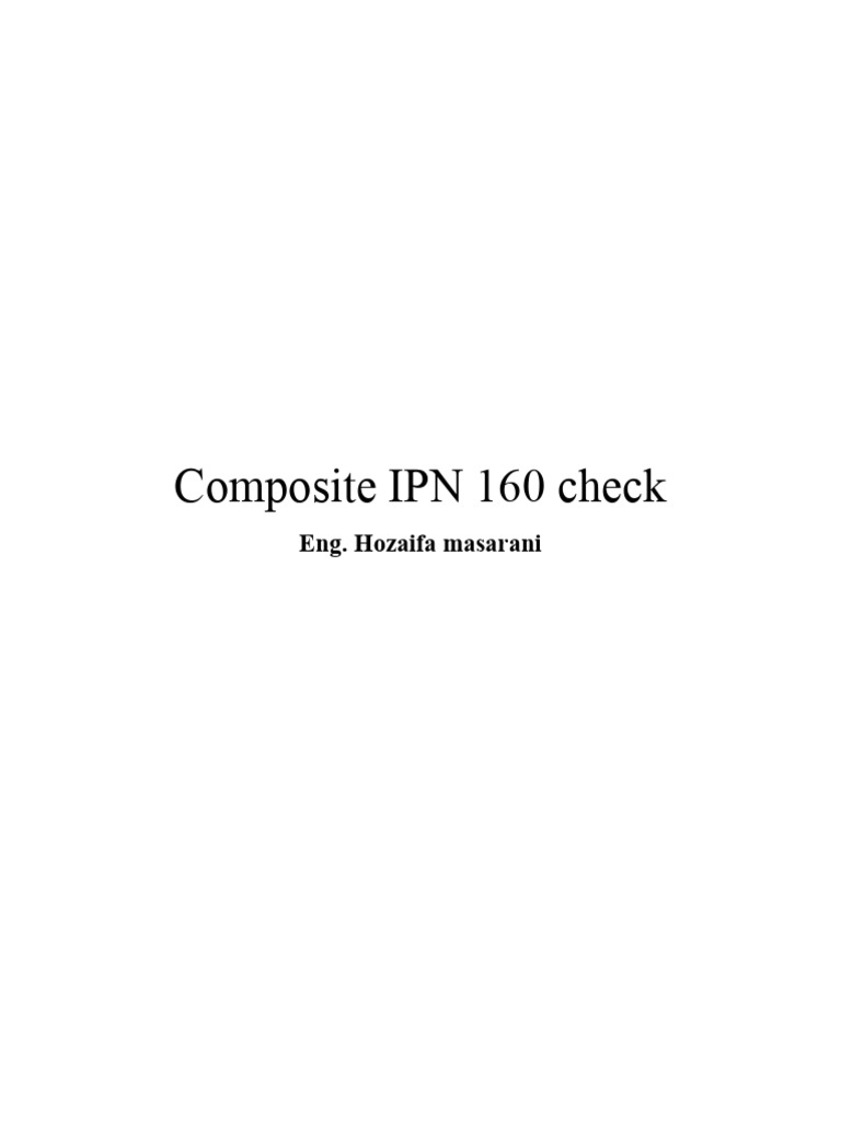 Composite IPN 160 Load Analysis | PDF