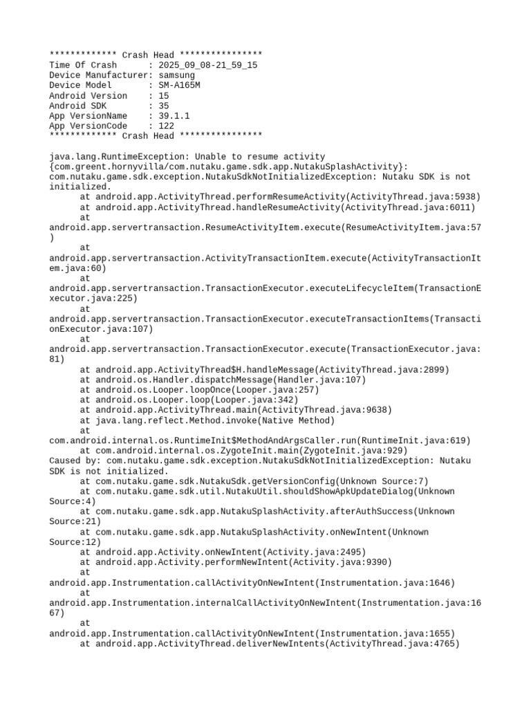 Mod Menu Crash 2025 09 08-21 59 15 | PDF | Android (Operating System ...