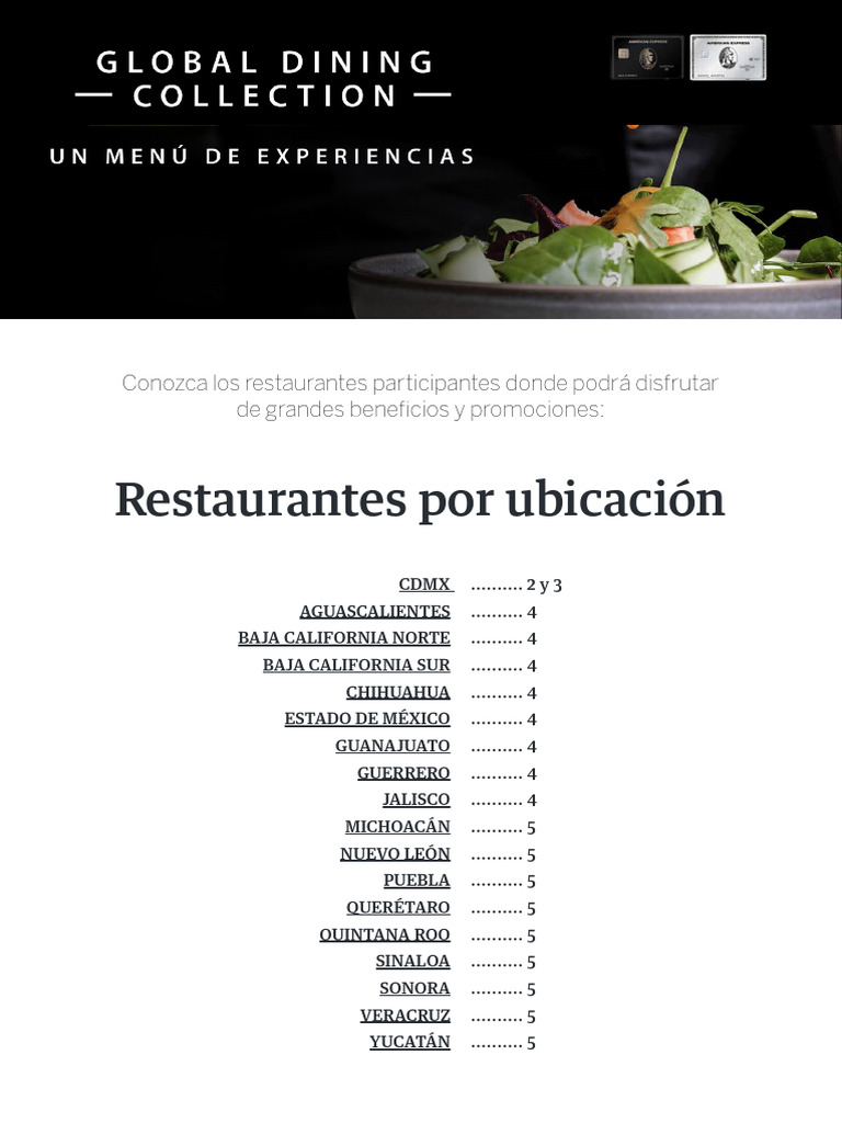 Menús de Restaurantes en CDMX | PDF | México | Ciudad de México